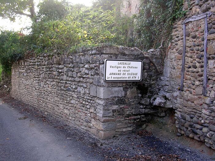 Überreste des Château d’Athos-Aspis, Foto von Jibi44