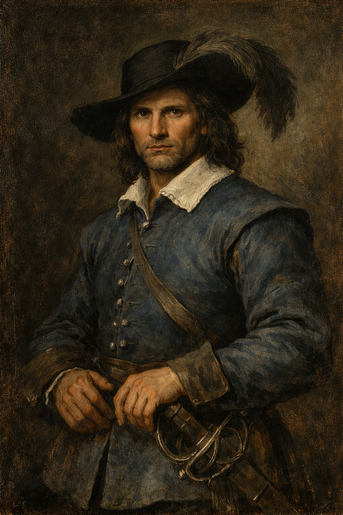 KI-generiertes Portrait von Athos