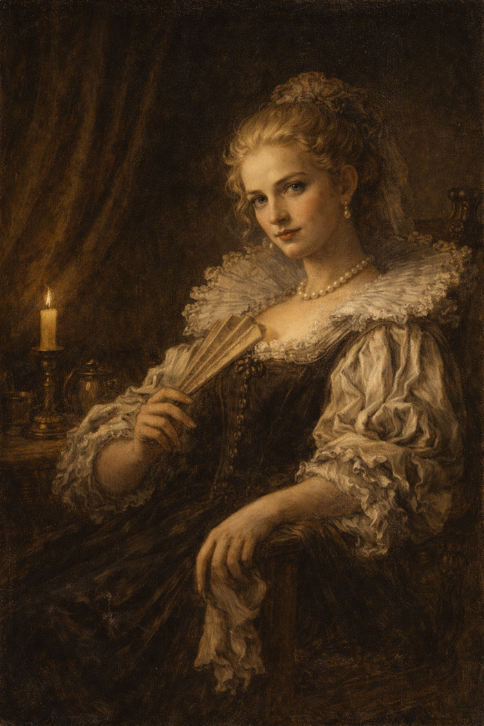 KI-generiertes Portrait von Mylady de Winter